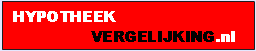 Hypotheek vergelijking